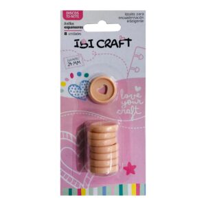 Discos para encuadernación expandible Ibi Craft 24mm Naranja pastel