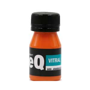 Laca Vitral al Agua EQArte 37ml 600 Anaranjado