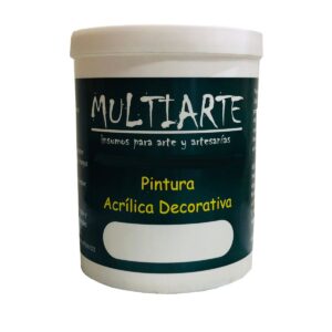 Pintura acrílica al agua Blanco 1 litro Multiarte