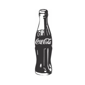 Adhesivos decorativos Coca Cola - color NEGRO