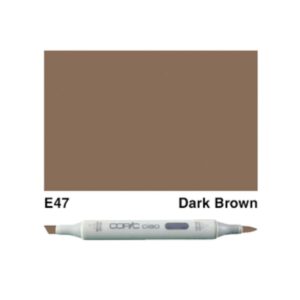 Marcador Copic Ciao E47 Dark Brown