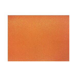 Plancha de Goma eva con Glitter Naranja  60 x 40 cms
