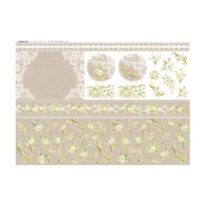 Lámina de seda para decoupage 50x70cms LIN5