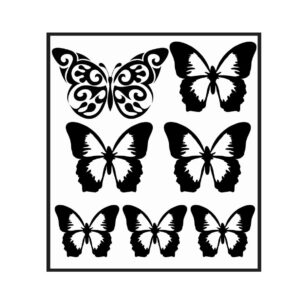 Adhesivos decorativos Mariposas - color NEGRO