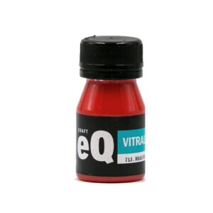 Laca Vitral al Agua EQArte 37ml 713 Rojo Fuego