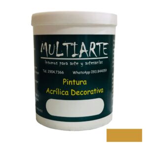 Pintura acrílica al agua Amarillo 1 litro Multiarte