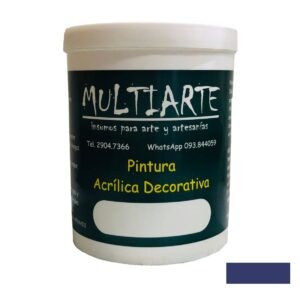 Pintura acrílica al agua Azul 1 litro Multiarte