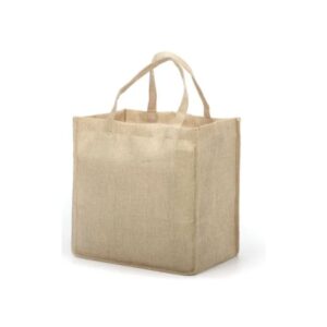 Bolso de simil arpillera sublimable con fuelle
