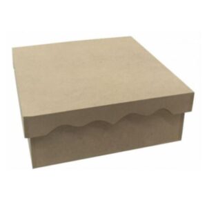 Caja de 20cms x 20cms x 10cms con tapa en MDF