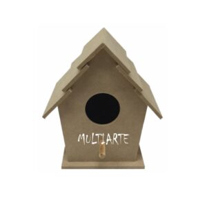 Casita de pajaros con tejas en MDF CC458