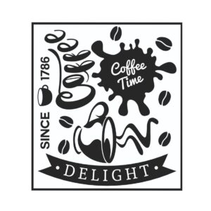 Adhesivos decorativos Coffee - color BLANCO