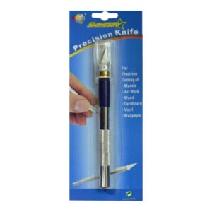Bisturí  (cutter, trincheta) con 2 hojas de repuesto