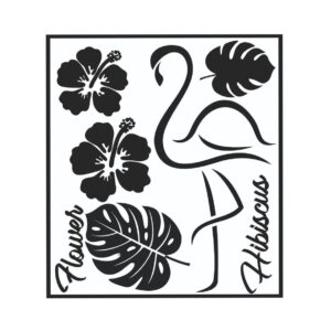 Adhesivos decorativos Flamenco - color BLANCO