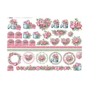 Lámina de seda para decoupage 50x70cms GARD33