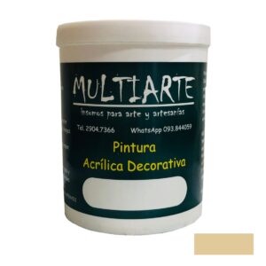 Pintura acrílica al agua Manteca 1 litro Multiarte