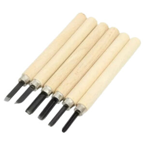 Set de Mini gubias mango de madera 6 unidades