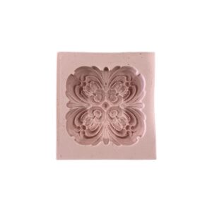 Molde de silicona Moldura roseta cuadrada alta