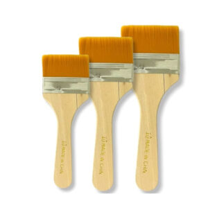 Set de 3 Pinceletas de pelo sintetico