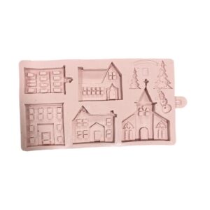 Molde de silicona Set casitas grande