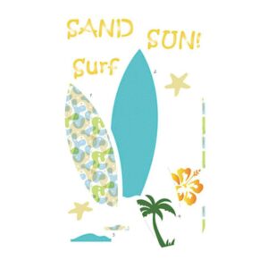 Stencil Litoarte reutilizable 21 x 34 cms ST-173 Tabla de Surf