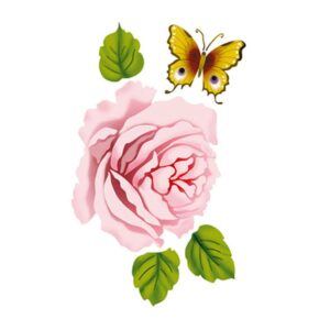 Stencil Litoarte reutilizable 21 x 34 cms ST-239 Rosa Superposicion