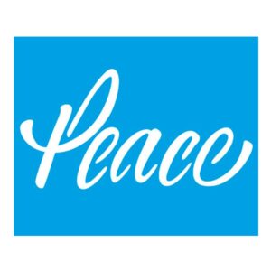 Stencil Litoarte reutilizable 17 x 21 cms STM-460 Peace