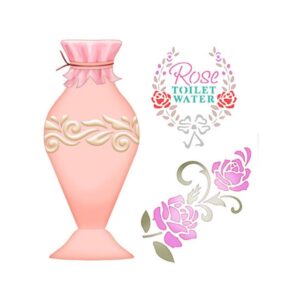 Stencil Litoarte reutilizable 17 x 21 cms STM-628 Rosas Superposicion