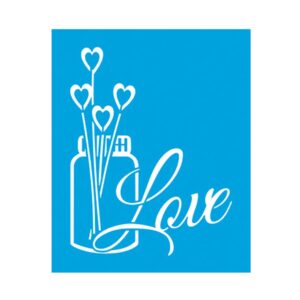 Stencil Litoarte reutilizable 17 x 21 cms STM-639 Love