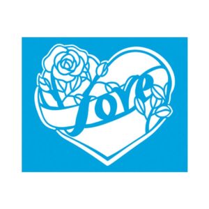 Stencil Litoarte reutilizable 17 x 21 cms STM-641 Corazon Love