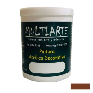 Pintura acrílica al agua Teja 1 litro Multiarte