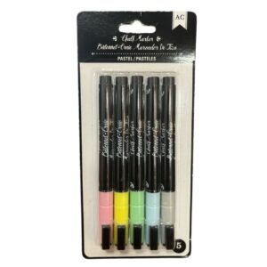 Marcador punta tiza colores pastel x 5 colores 340290