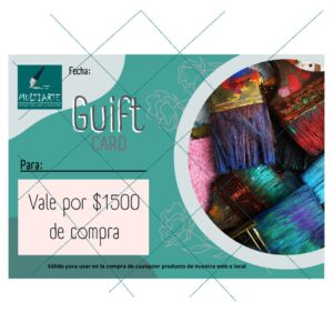 Vale de regalo por $ 1500