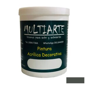 Pintura acrílica al agua Verde Humus 1 litro Multiarte
