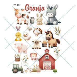 Transfer color - 20x25cms TP-074