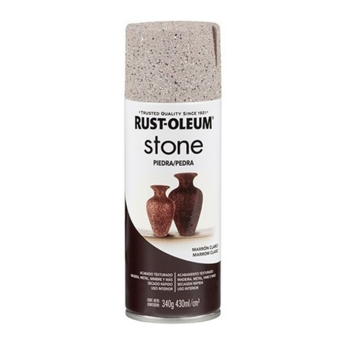 Rust Marron Aerosol Rust Oleum efecto piedra Marron Claro 340grs - MULTIARTE ...