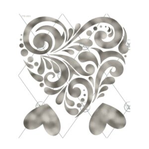 Lámina Folex transfer Metal Estampa Felicce Maxi- 1001 Plateado