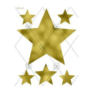 Lamina Folex transfer Metal Estampa Felicce Med- 101 Dorado