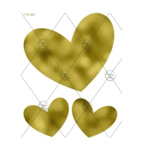 Lamina Folex transfer Metal Estampa Felicce Med- 102 Dorado