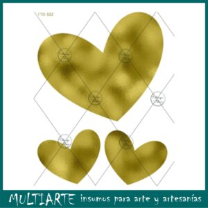 Lamina Folex transfer Metal Estampa Felicce Med- 102 Dorado