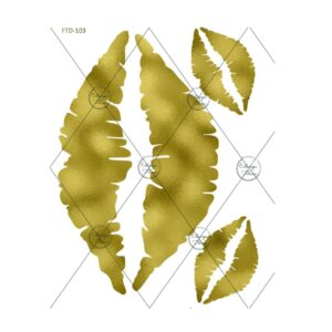 Lamina Folex transfer Metal Estampa Felicce Med- 103 DorDO