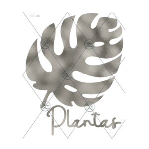 Lamina Folex transfer Metal Estampa Felicce Med- 105 Plateado