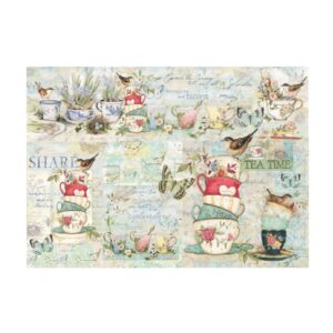 Lámina de seda para decoupage 50x70cms TEA10