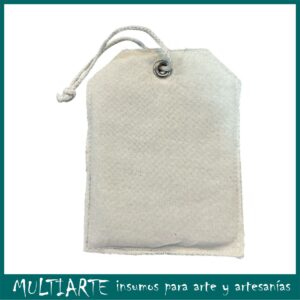 Tag de tela con relleno 11cms