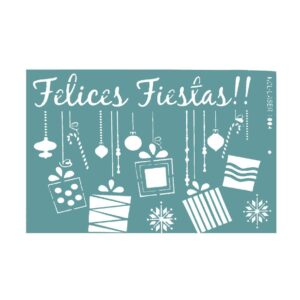 Stencil 20 x 30cms MCL -  1004 Felices Fiestas