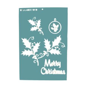 Stencil 20 x 30cms MCL -  1010 Merry Christmas