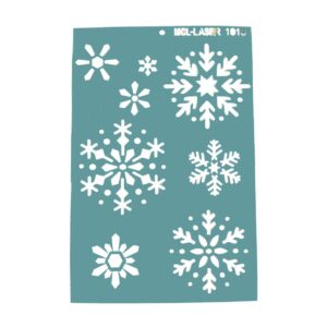 Stencil 20 x 30cms MCL -  1013 Copos de Nieve