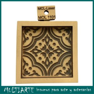 Molde de Goma Eva 7x7cms Mayolica 1101