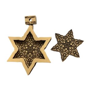 Molde de Goma EVa doble 10cms Estrella 08cms 1125