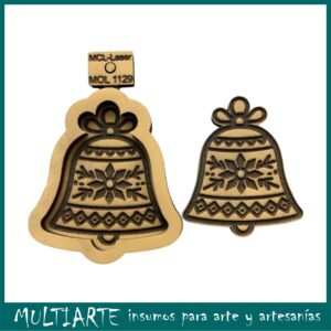 Molde de Goma Eva doble 8 cms Campana 1129