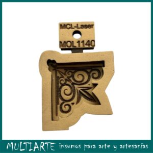 Molde de Goma Eva 4cms Esquinero 1140
